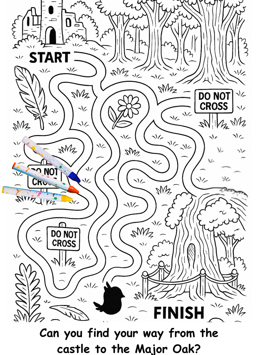 Olive and the Owl – Kids Coloring Story Book (Printable PDF)