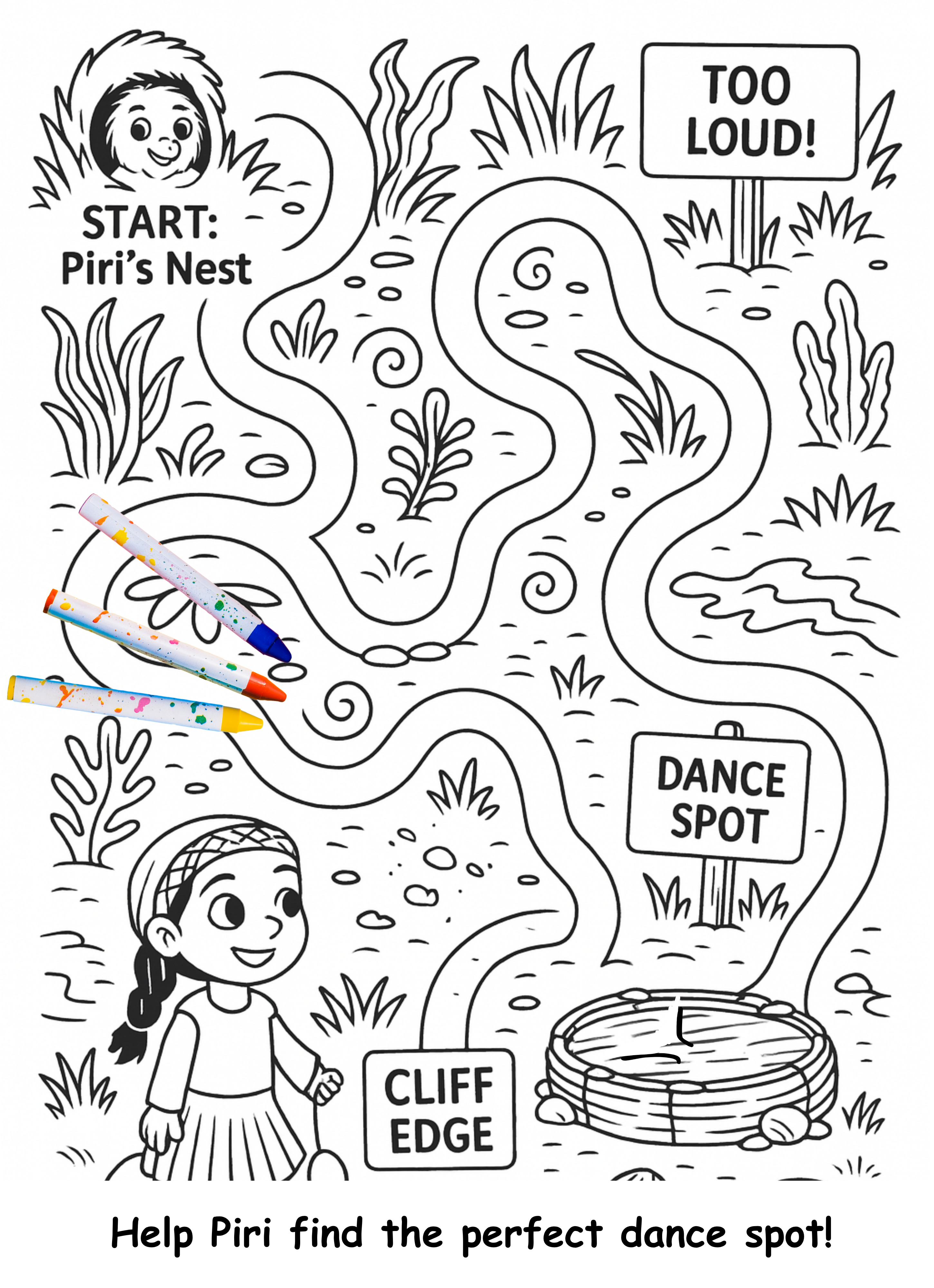 Piper and the Penguin – Kids Coloring Story Book (Printable PDF)