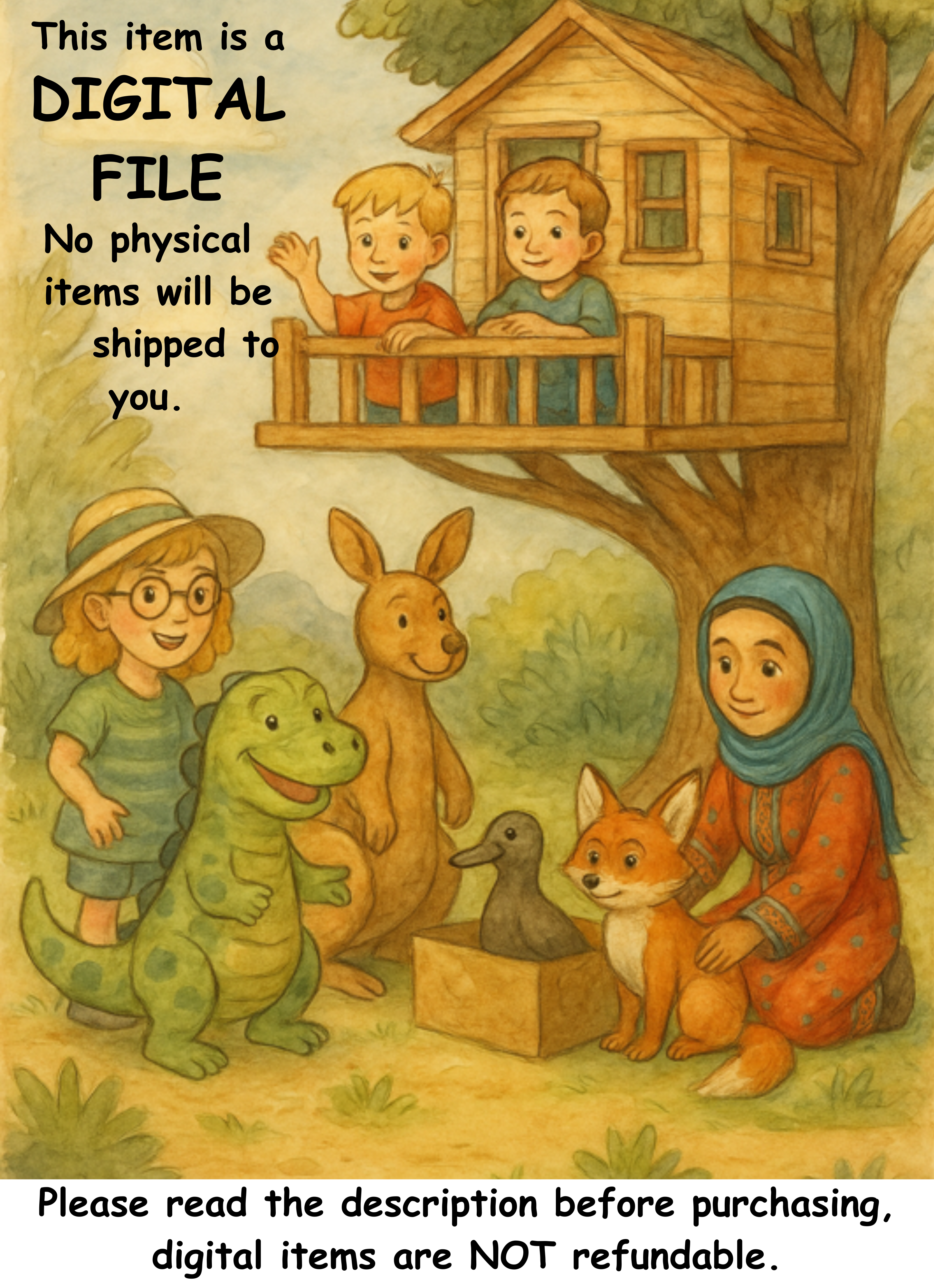 Yara and the Yak – Kids Coloring Story Book (Printable PDF)