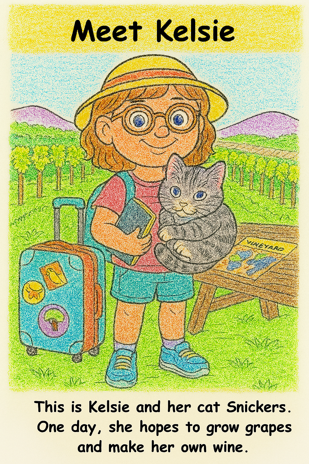 Kelsie and the Kangaroo – Kids Coloring Story Book (Printable PDF)