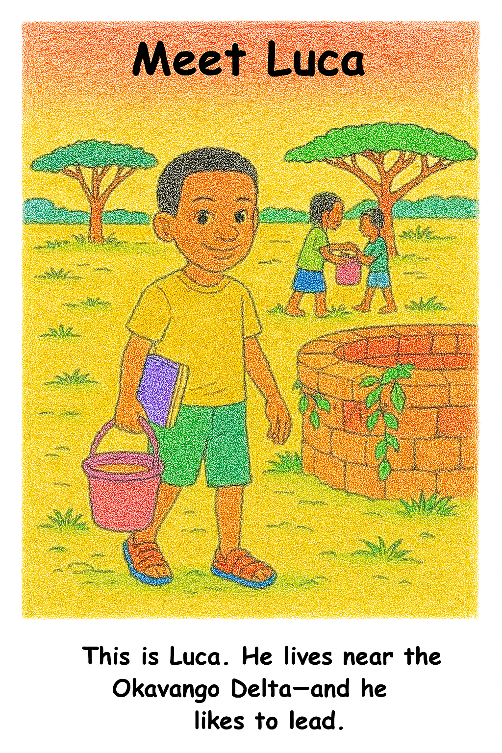 Luca and the Lion – Kids Coloring Story Book (Printable PDF)