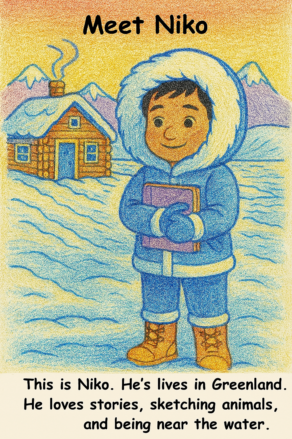 Niko and the Narwhal – Kids Coloring Story Book (Printable PDF)