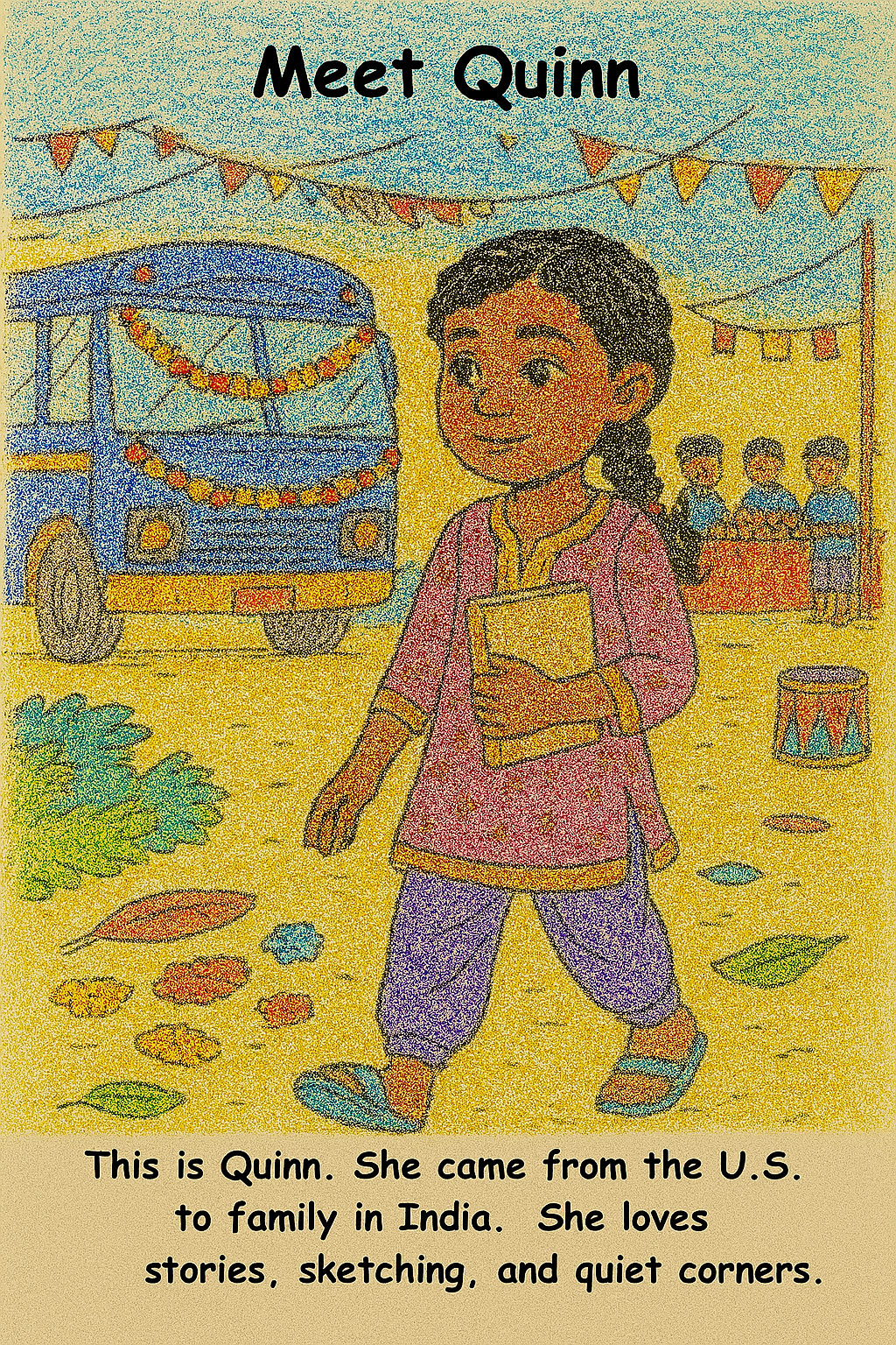 Quinn and the Quail – Kids Coloring Story Book (Printable PDF)