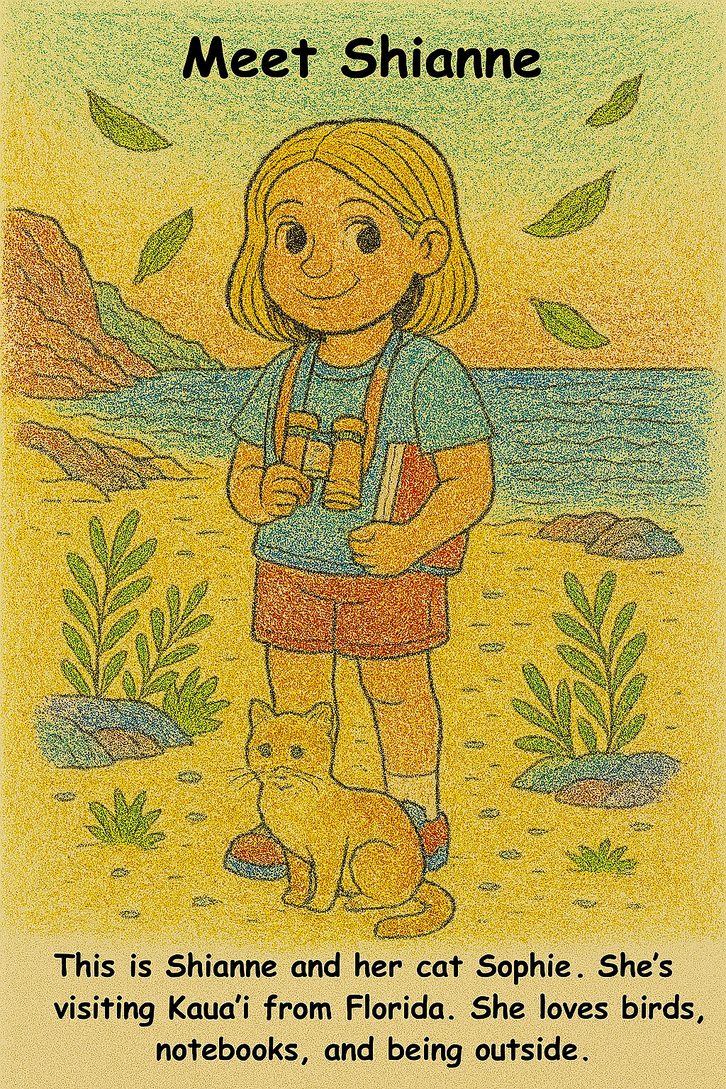 Shianne and the Shearwater – Kids Coloring Story Book (Printable PDF)