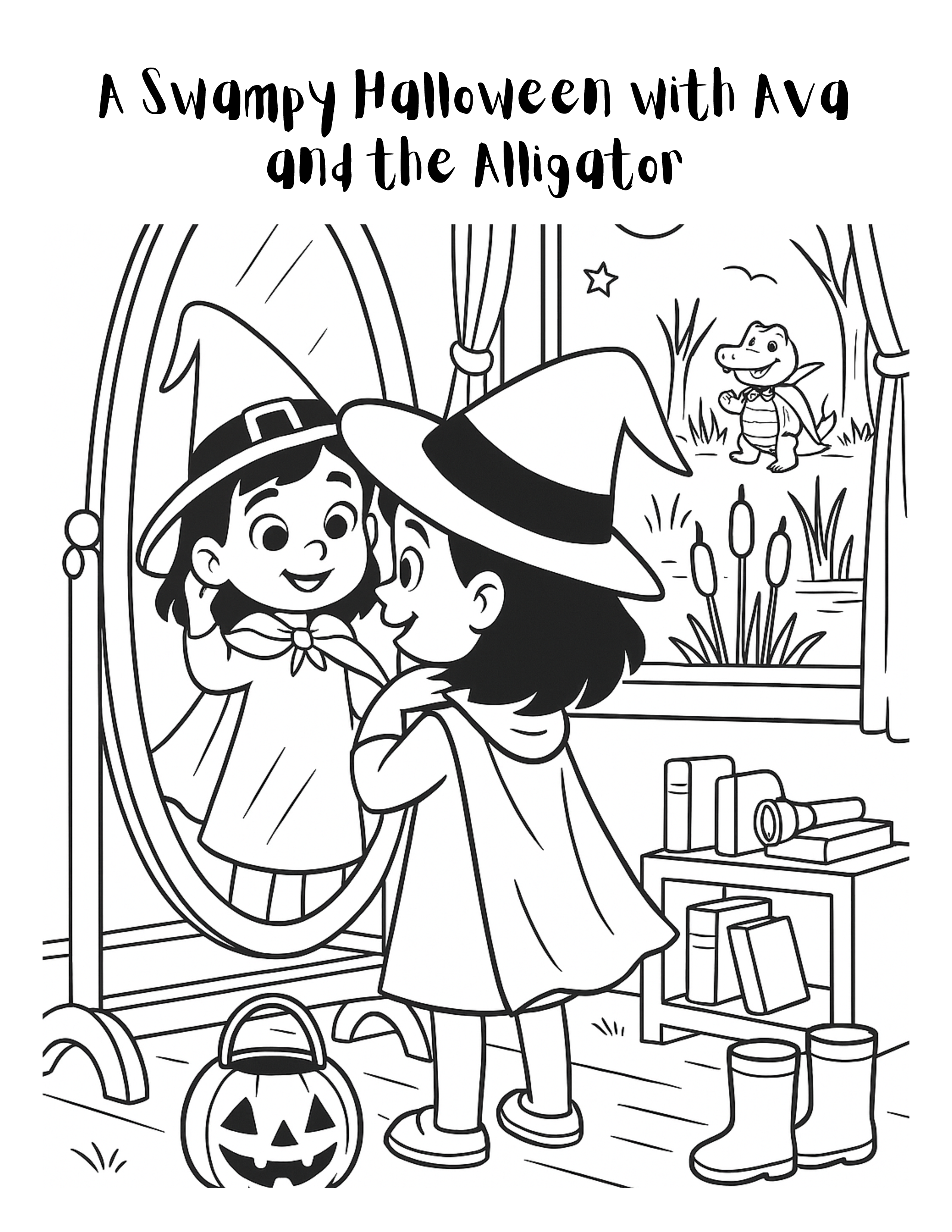 A Swampy Halloween with Ava and the Alligator