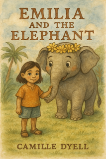 Emilia and the Elephant – Kids Coloring Story Book (Printable PDF)