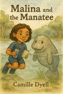 Malina and the Manatee – Kids Coloring Story Book (Printable PDF)