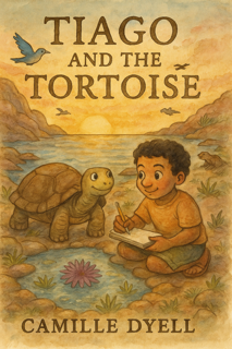 Tiago and the Tortoise – Kids Coloring Story Book (Printable PDF)