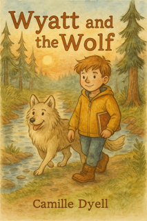 Wyatt and the Wolf – Kids Coloring Story Book (Printable PDF)