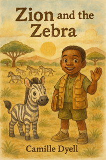 Zion and the Zebra – Kids Coloring Story Book (Printable PDF)